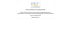 Desktop Screenshot of dk.lapanow.pl